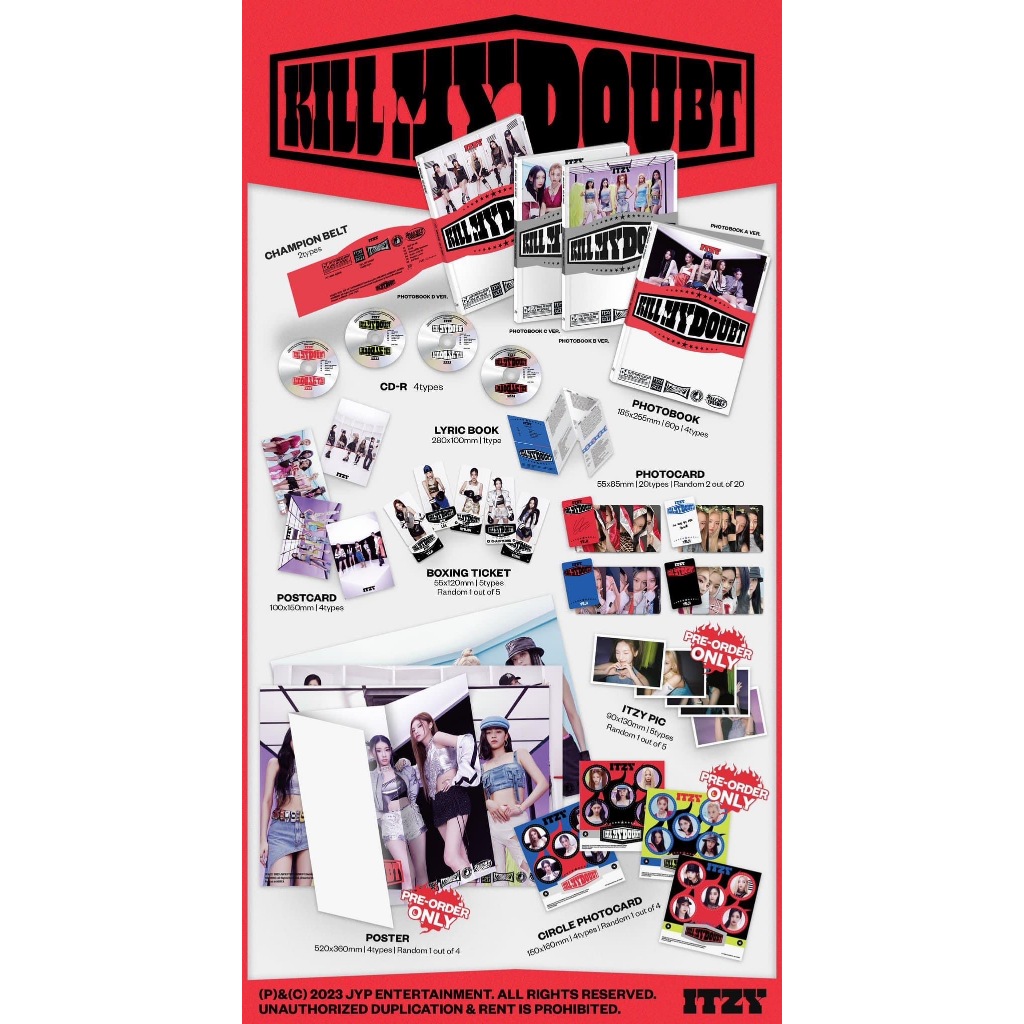 Itzy Kill My Doubt album sách ảnh đủ ver