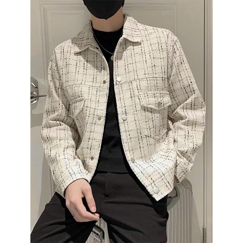 Áo khoác dạ nam 2 lớp lót lụa, Áo khoác nam thu đông