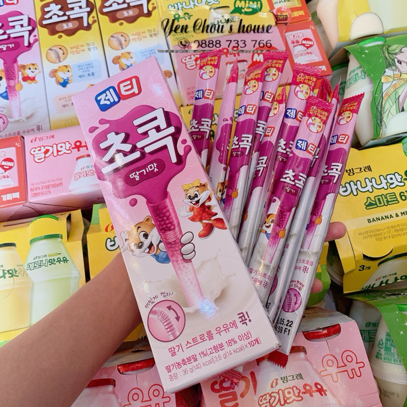 Ống hút đổi vị sữa Chok Chok cho bé - 5 cây/10 cây