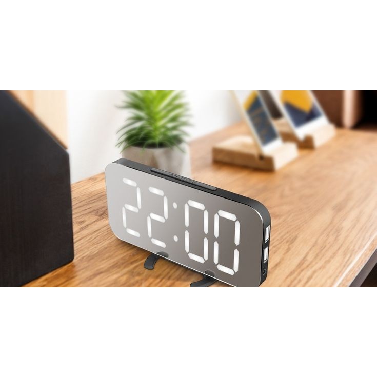 Đồng Hồ Để Bàn Trang Trí Phòng, Đồng Hồ Led Decor Bàn Học Bàn Làm Việc