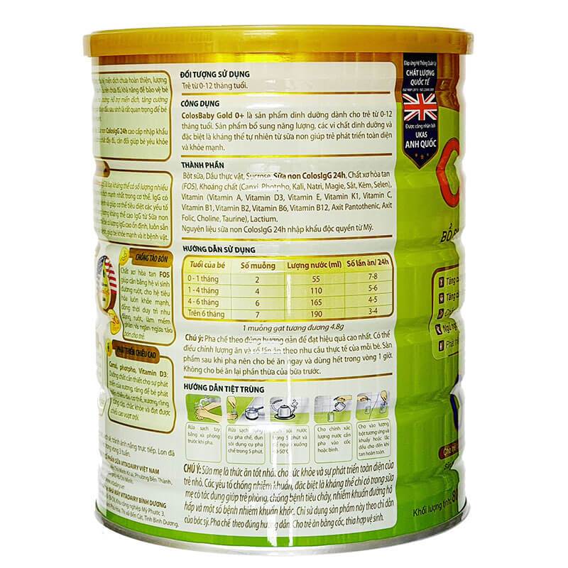 Sữa bột ColosBaby Gold 0+ Hộp 400g