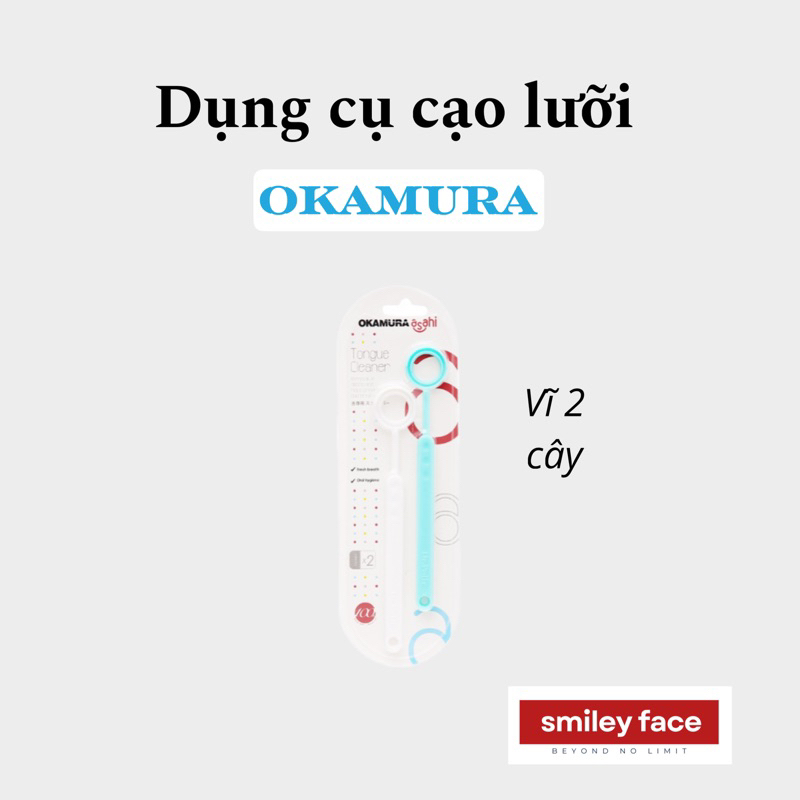 Cạo lưỡi Okamura Asahi (2 cây)
