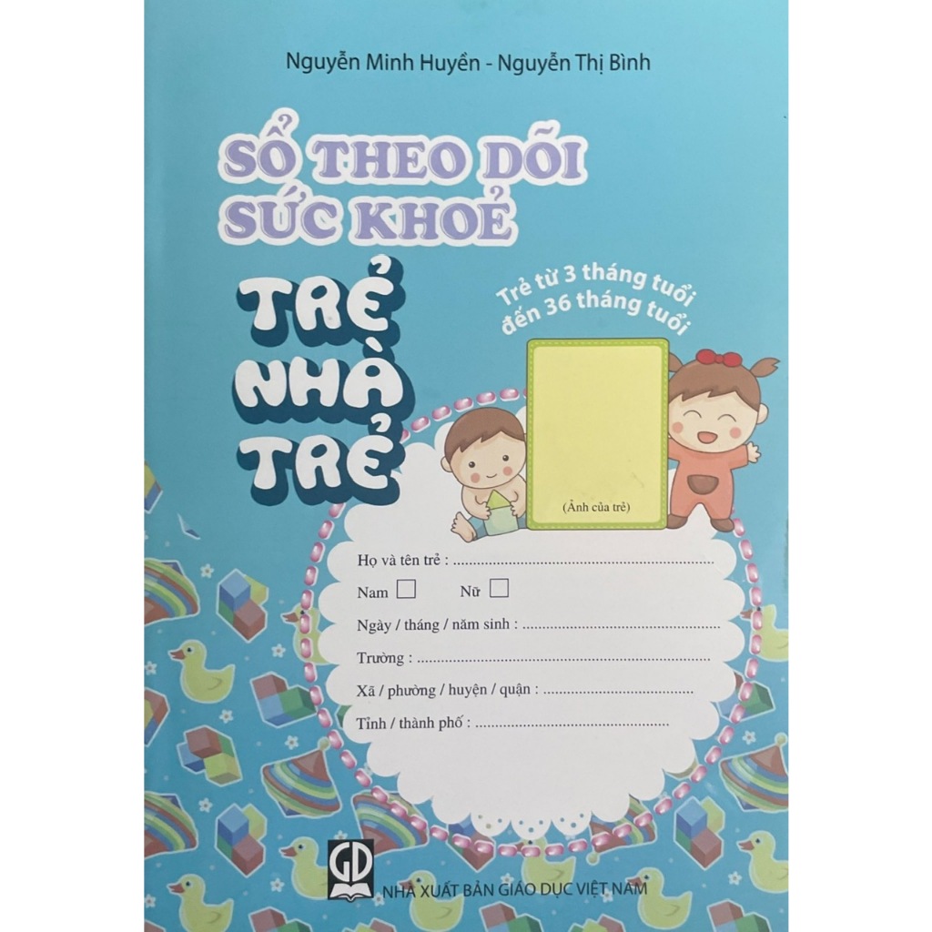 Sách -  combo 10 cuốn Sổ Theo Dõi Sức Khỏe Trẻ Nhà Trẻ ( trẻ từ 3 tháng tuổi đến 36 tháng tuổi) (MT)