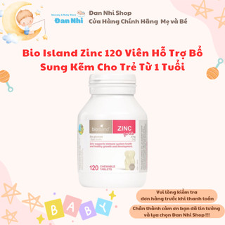 [Date Mới] Kẽm Zinc Bio Island Úc 120 Viên Cho Bé Từ 1 Tuổi