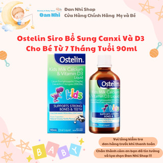 [Date Mới] Canxi và D3 Ostelin Úc 90ml cho bé từ 7 tháng