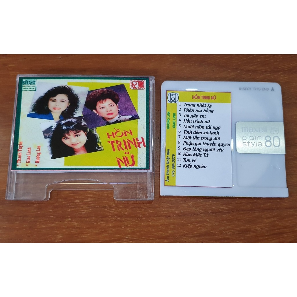 Thiết bị lưu trữ Nhạc vàng MD MINI DISC HỒN TRINH NỮ - Thanh Tuyền - Giao Linh - Hương Lan - MD Nhạc xưa chất lượng cao