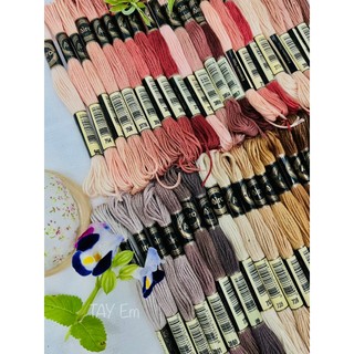 [CHỈ THÊU AIRO] Set 45 Màu Chỉ Thêu Airo Tone Tây (Hồng, Đỏ, Tím)