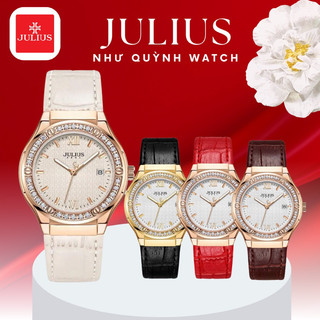 Đồng hồ nữ ja-1395 julius hàn quốc dây da