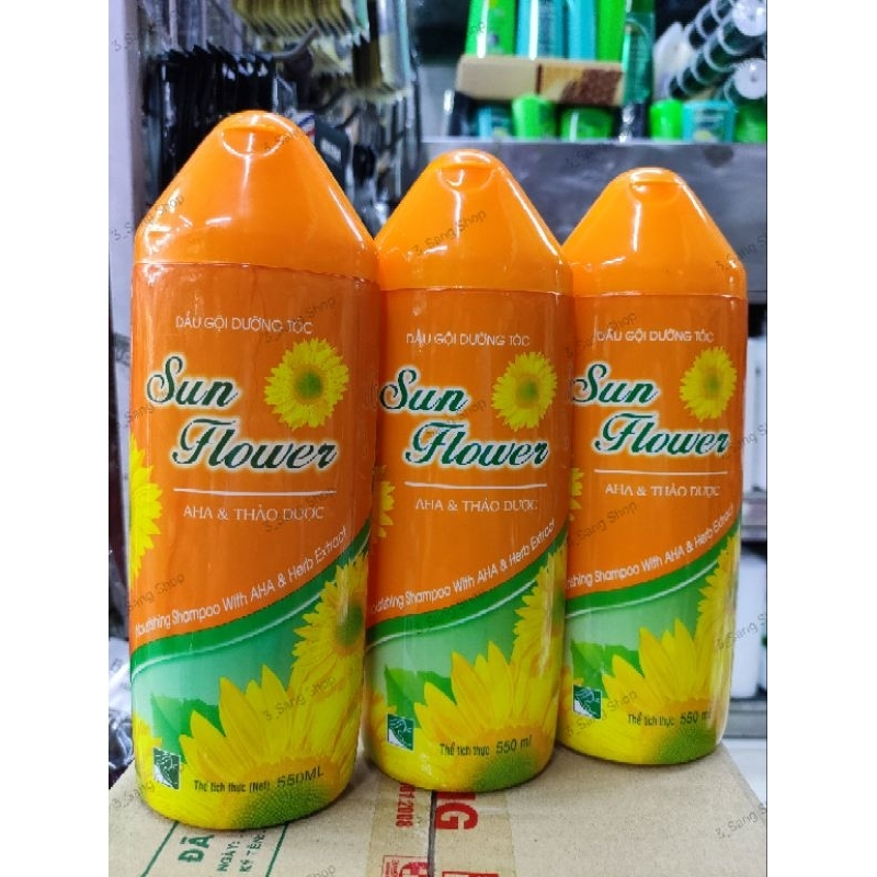 Dầu Gội Dưỡng Tóc Thảo Dược Sun Flower  550ml