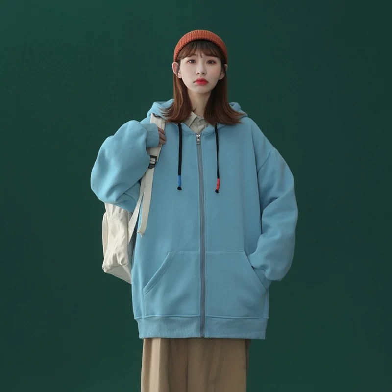 Áo Hoodie Zip Nam Nữ 1990live Mũ To, Áo nỉ form rộng Unisex.