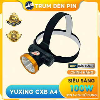Đèn pin đội đầu siêu sáng 100W YUXING CXB A4 LED đèn đeo đầu lấy ráy tai giá rẻ