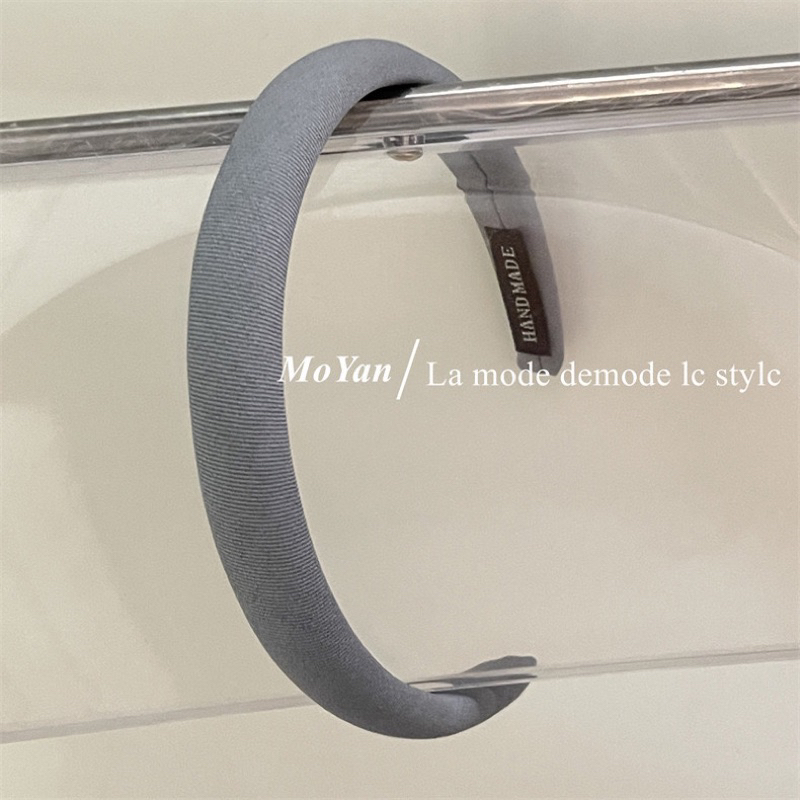 Bờm tóc vải trơn lì bản vừa nhiều màu sắc tone pastel B76