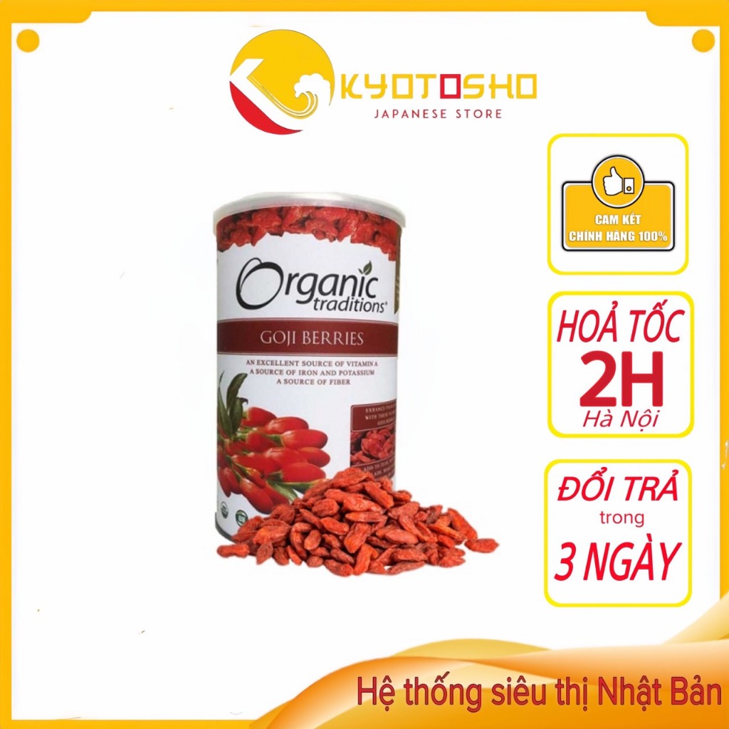 Kỷ tử hữu cơ Organic Traditions 454g