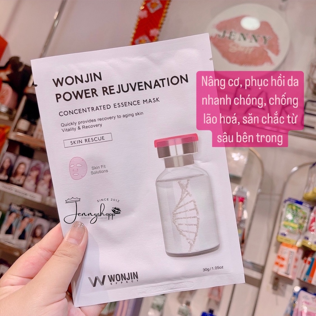 Nguyên Hộp 10 Miếng Mặt Nạ Giấy Wonjin Concentrated Essence Mask