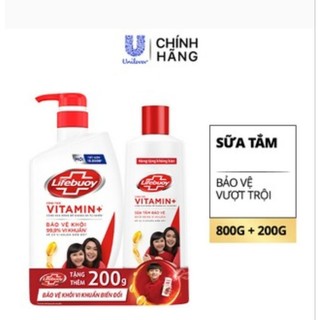 Sữa tắm lifebuoy bảo vệ khỏi vi khuẩn 800gr