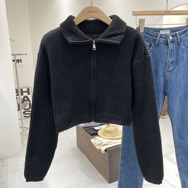Áo Khoác Len Dáng Lỡ Kiểu Tay Dài Cổ 2 Kiểu Len Dày Dặn Phong Cách Cá Tính Phù Hợp Mặc Đi Chơi Hàng Qccc Smide