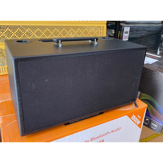 Vỏ thùng loa kéo xách tay 2 bass 16 lưới vải