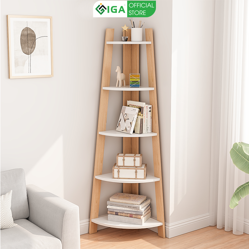 Kệ góc trang trí đa năng gỗ MDF phủ melamin chống xước thương hiệu IGA - GP115