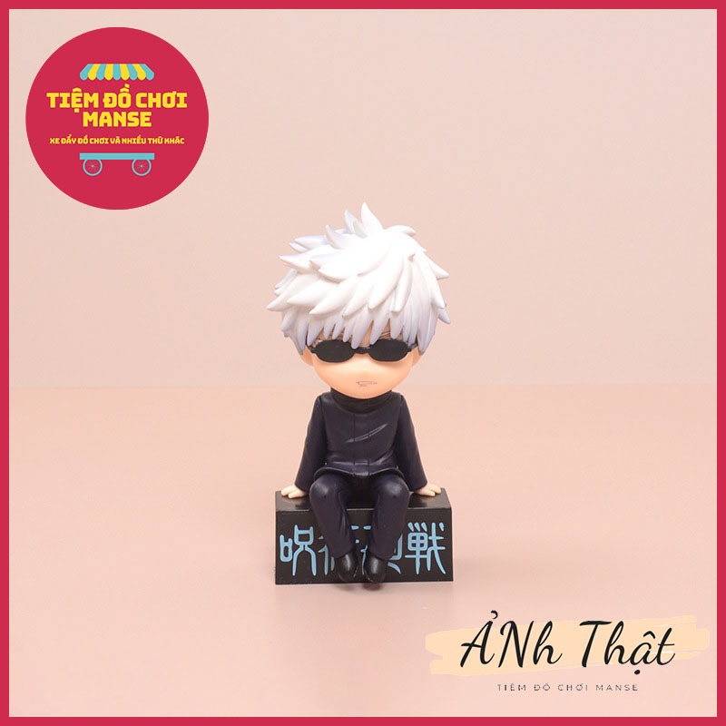 Mô hình 3 nhân vật Satoru Gojo và Yuji Itadori 10cm ngồi Jujutsu Kaisen Chú thuật hồi chiến Kento Nanami Megumi
