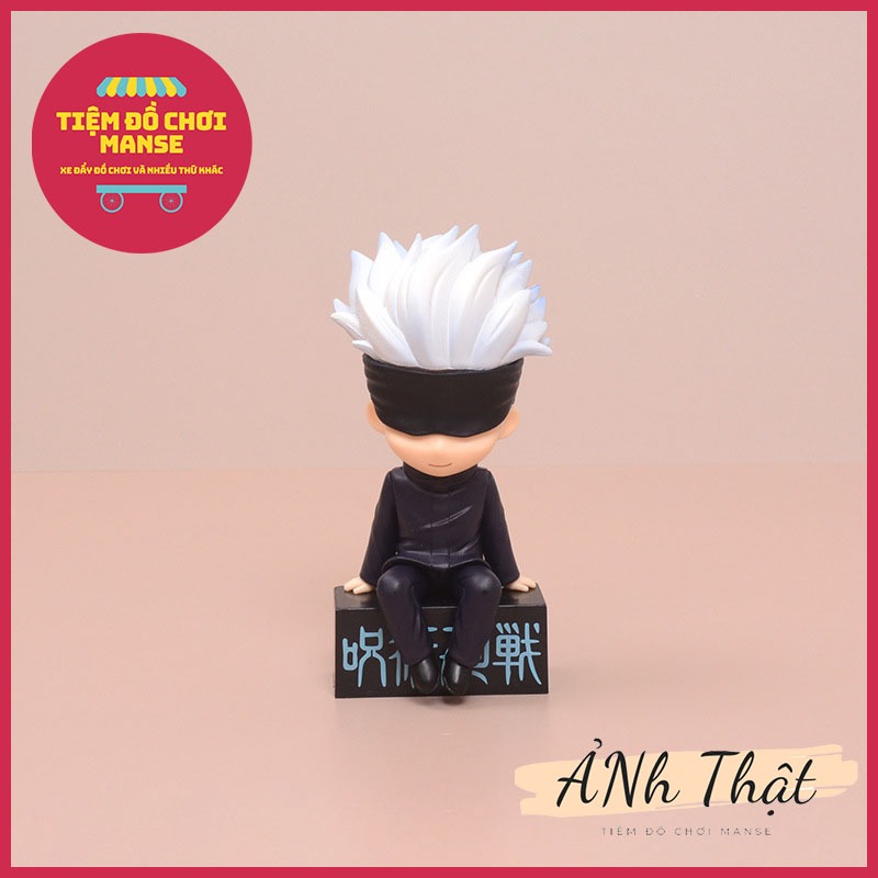 Mô hình 3 nhân vật Satoru Gojo và Yuji Itadori 10cm ngồi Jujutsu Kaisen Chú thuật hồi chiến Kento Nanami Megumi