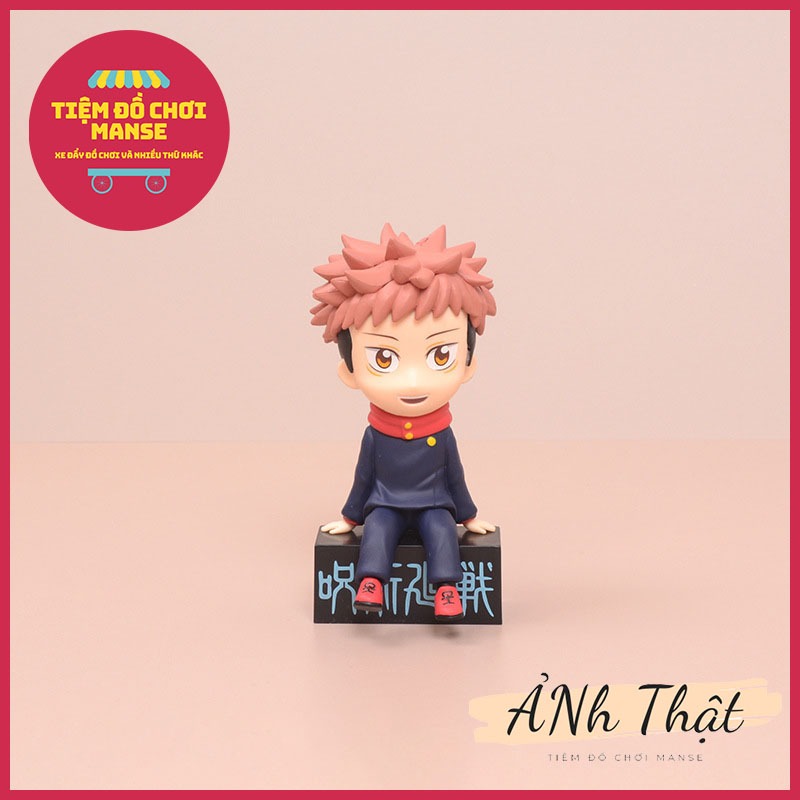Mô hình 3 nhân vật Satoru Gojo và Yuji Itadori 10cm ngồi Jujutsu Kaisen Chú thuật hồi chiến Kento Nanami Megumi