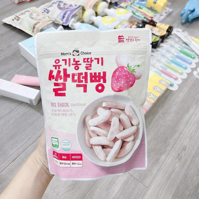 Bánh Gạo Ăn Dặm Hữu Cơ Mom’s Choice Hàn Quốc Cho Bé Từ 6m+