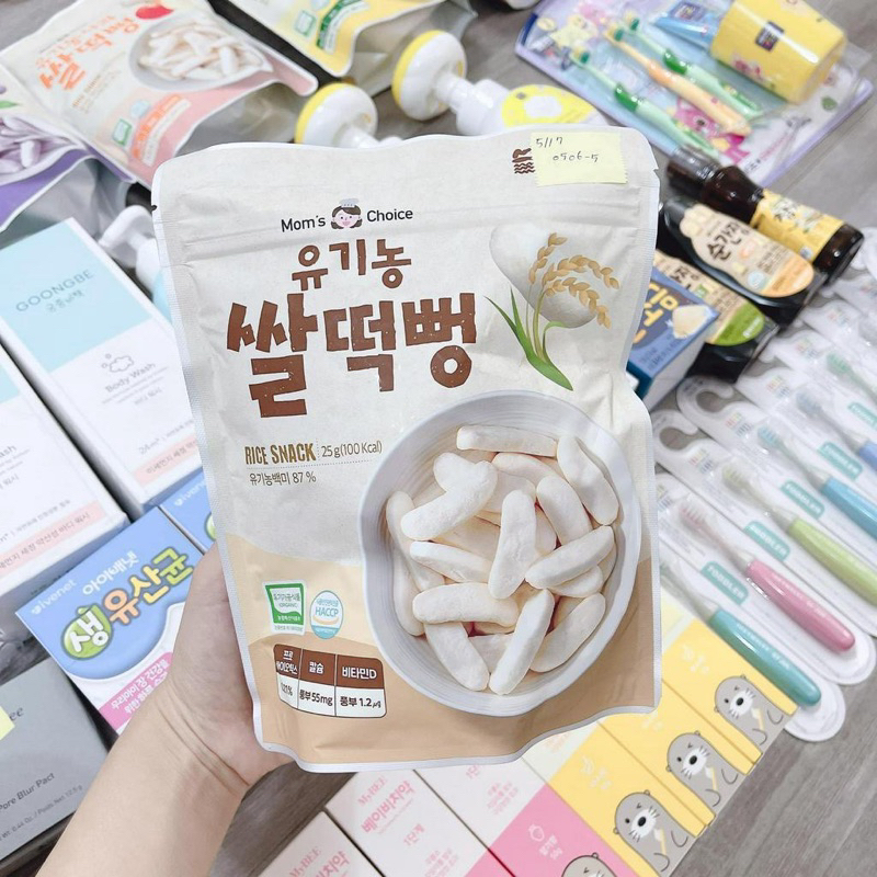 Bánh Gạo Ăn Dặm Hữu Cơ Mom’s Choice Hàn Quốc Cho Bé Từ 6m+