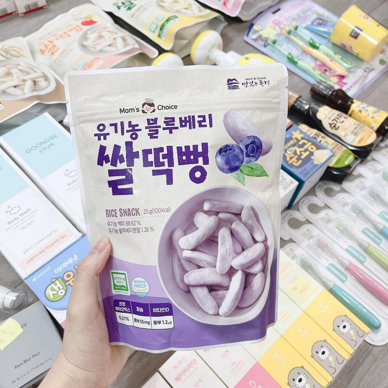 Bánh Gạo Ăn Dặm Hữu Cơ Mom’s Choice Hàn Quốc Cho Bé Từ 6m+