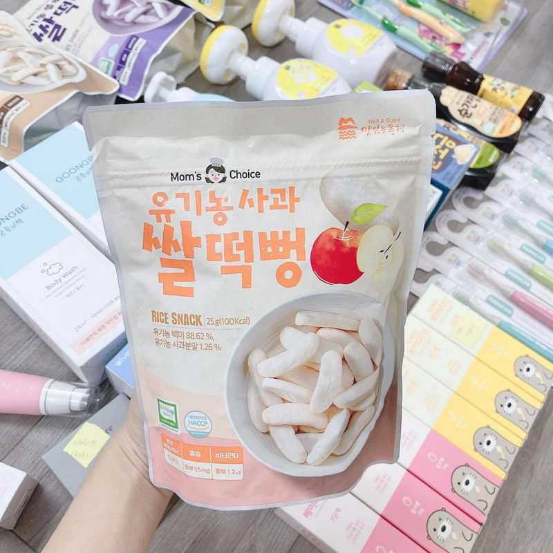 Bánh Gạo Ăn Dặm Hữu Cơ Mom’s Choice Hàn Quốc Cho Bé Từ 6m+