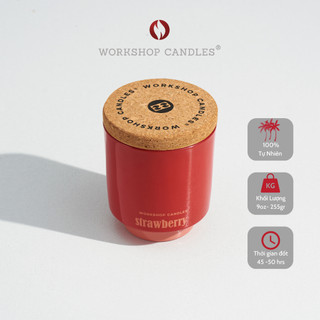 Nến thơm Strawberry Workshop Candles H&H Home hương dâu rừng decor trang trí phòng