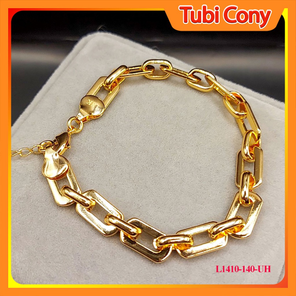 Lắc Xích Nam Nữ YsX Kiểu Đơn Giản Mạ Vàng 18K Cao Cấp L1410-140-UH