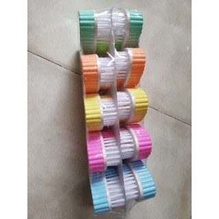 Bàn chải chà chân - Bàn chải giặt - Bàn chải School tròn 1 lốc 10 cái