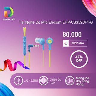 Tai nghe có mic elecom ehp-cs3520f1-g hành chính hãng bảo hành 12 tháng