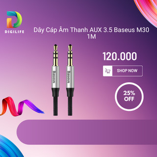 Dây Cáp Âm Thanh AUX 3.5 Baseus M30 1M