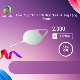 Que Chọc Sim Hình Giọt Nước -Hàng Tặng Kèm