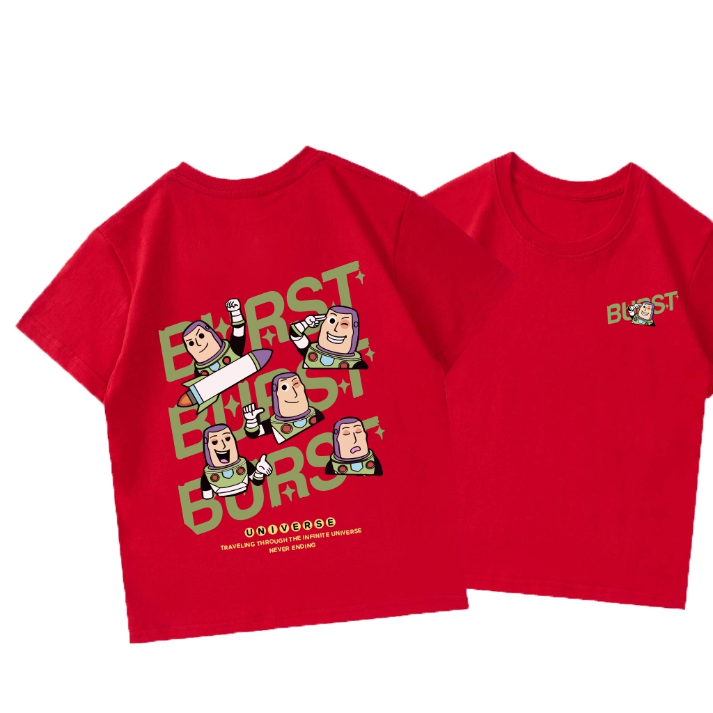 Áo thun bé gái Kids YoYo áo ngắn tay chất cotton mềm mịn thoáng mát Toy Story Trang chủ 3-12 tuổi T0057