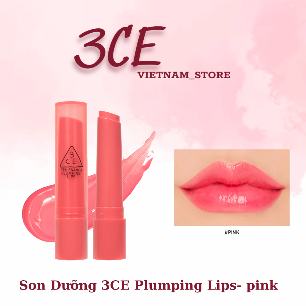 Son Dưỡng 3CE Plumping Lips- pink