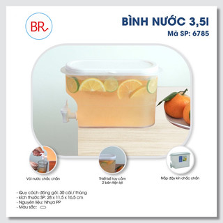 Bình nước có vòi 3,5L Việt Nhật, bình đựng nước trái cây để tủ lạnh