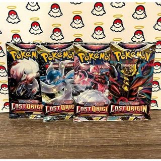 Combo gói bài Lost Origin Booster Pack - 04 Túi thẻ lẻ Sword & Shield Pokemon TCG chính hãng