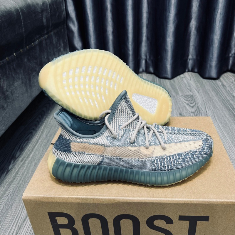 Giày Thể Thao Sneaker YZ350 Xanh Lục Siêu Cấp Nam Nữ