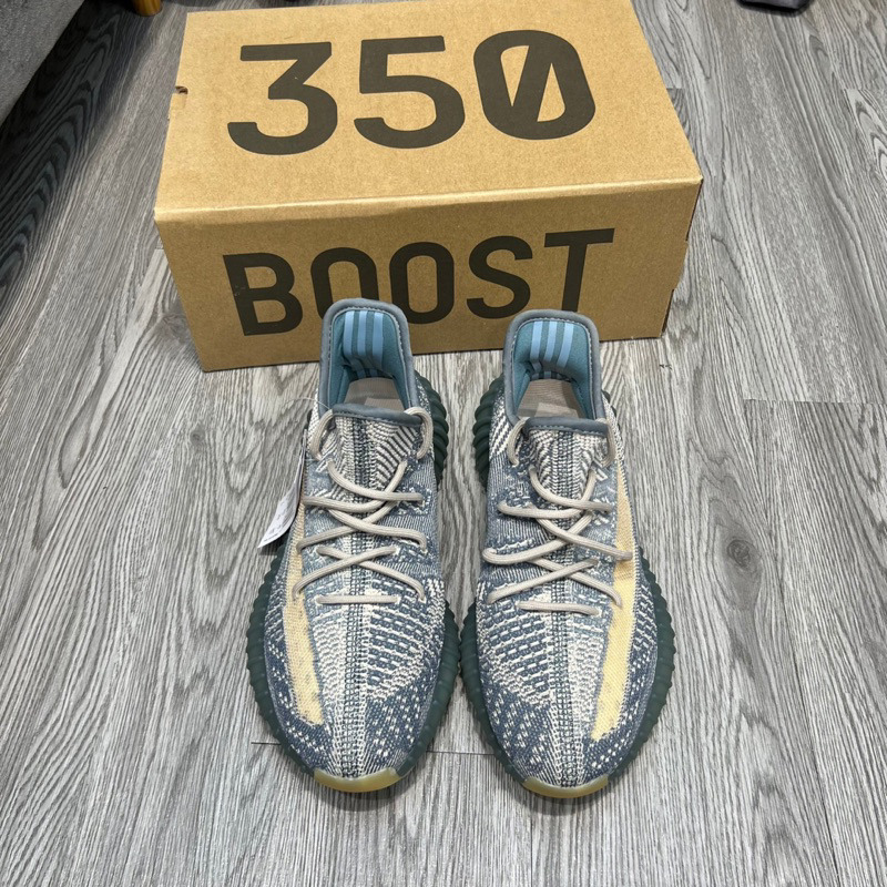 Giày Thể Thao Sneaker YZ350 Xanh Lục Siêu Cấp Nam Nữ