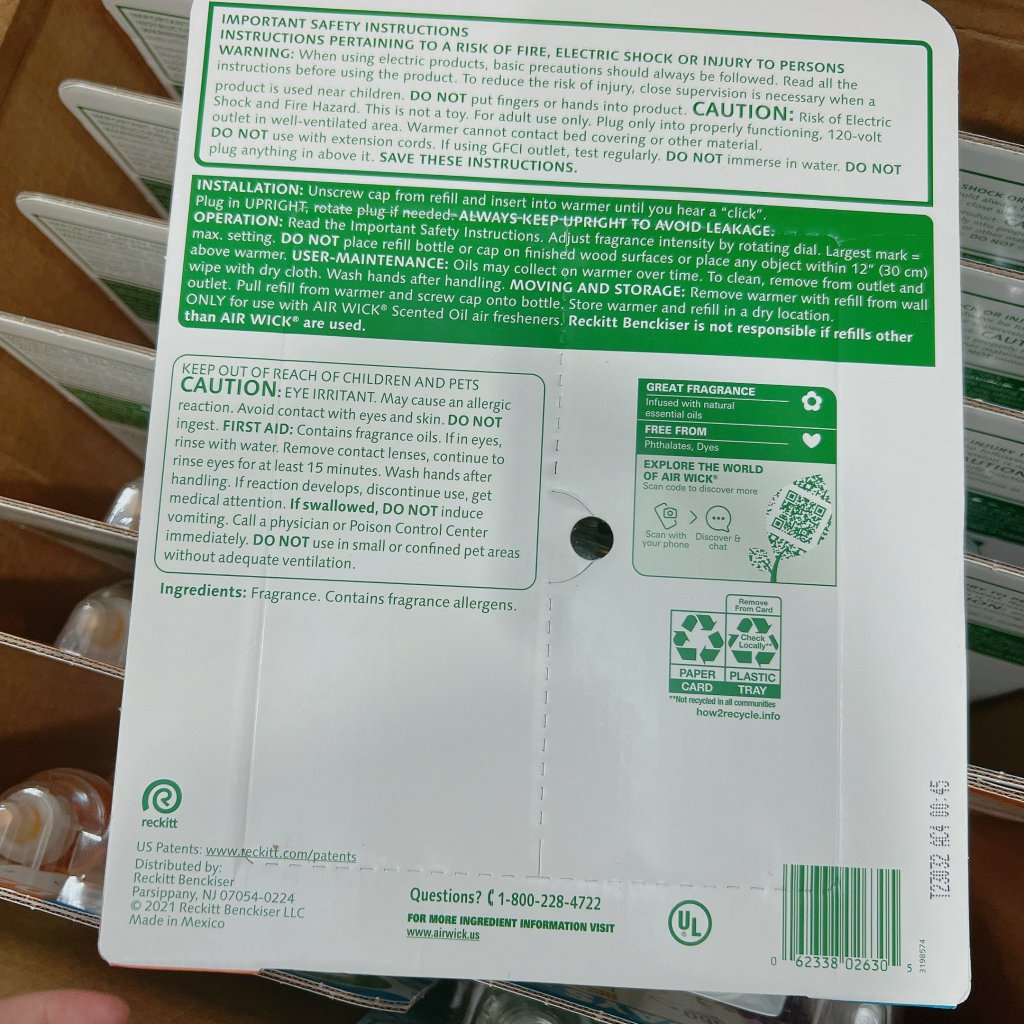 Tinh dầu thơm phòng Air Wick Mỹ