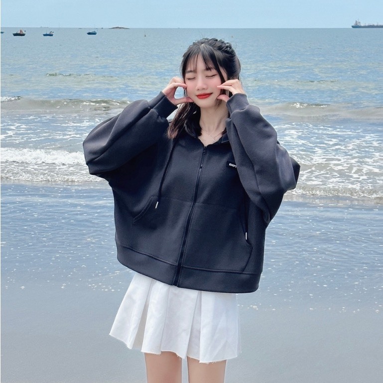 Áo Khoác Hoodie Zip EMPTI CAO SU LỬNG 04