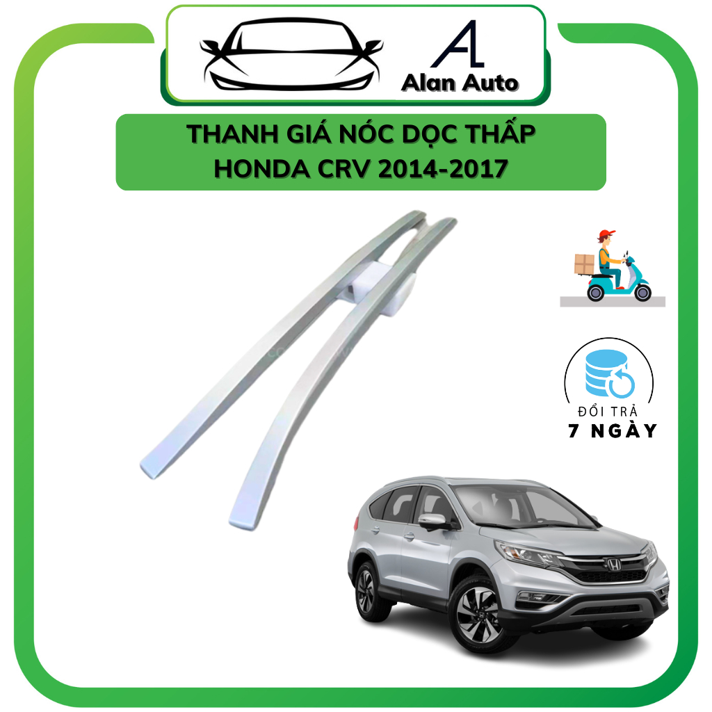 Thanh giá nóc thấp xe HONDA CRV 2014-2017, Nhựa cứng cao cấp, Giá nóc ôm sát nóc