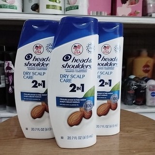 (Mẫu mới) Dầu gội  head shoulders dry scalp care 2in1 613ml