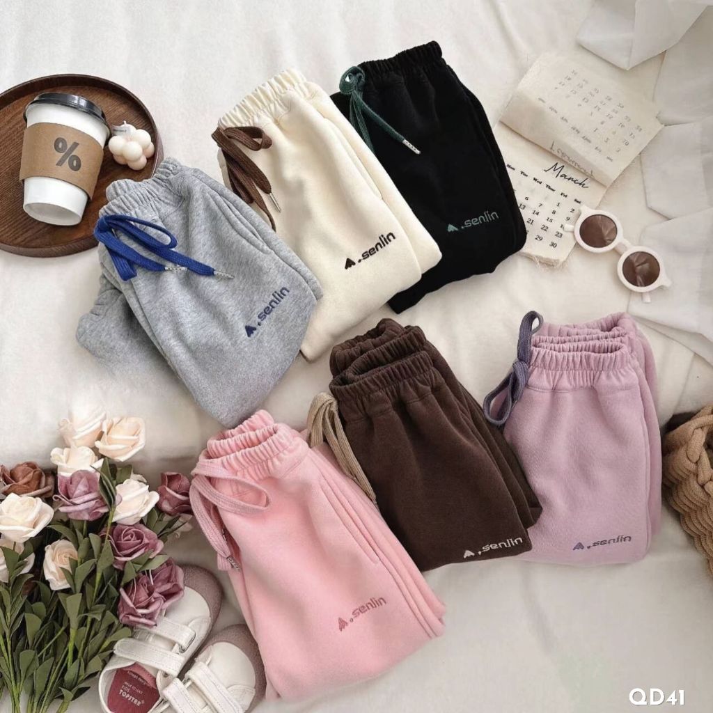 Quần nỉ cho bé gái, quần nỉ trẻ em Thanh Hằng Baby 11kg - 31kg