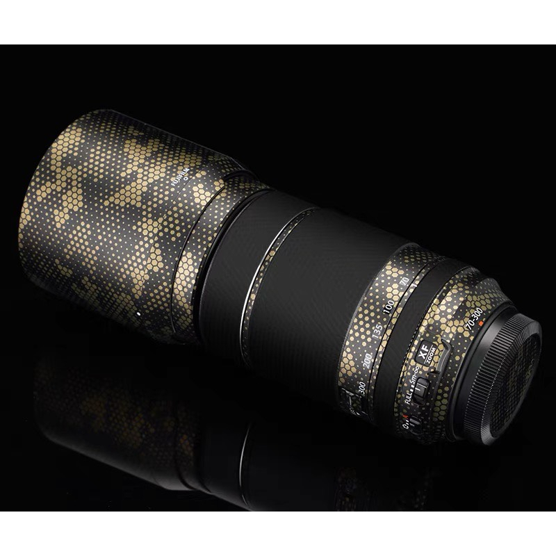 Miếng dán skin 3M vân nổi 2080 cho ống kính Fujifilm, fuji 50-140, fuji XF 70-300, Fuji 18-120 - Mẫu skin dán lens, body