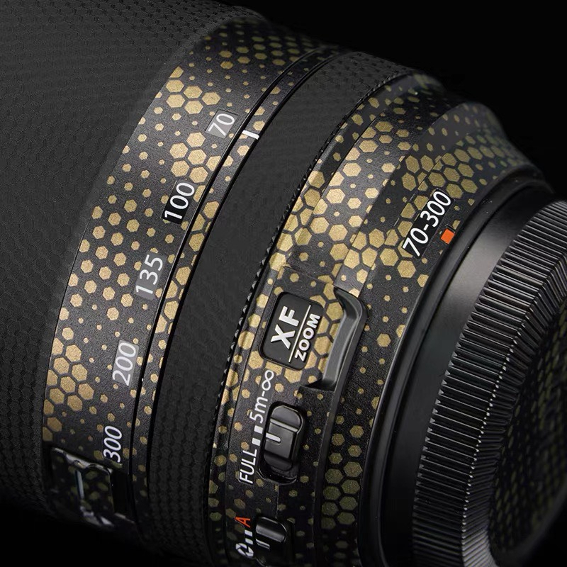 Miếng dán skin 3M vân nổi 2080 cho ống kính Fujifilm, fuji 50-140, fuji XF 70-300, Fuji 18-120 - Mẫu skin dán lens, body