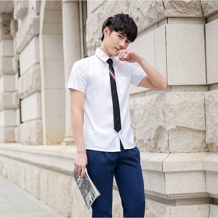 Cà vạt nam nữ thắt sẵn BROO bản nhỏ 7cm phù hợp đi học, đi làm, đi chơi phong cách Hàn Quốc