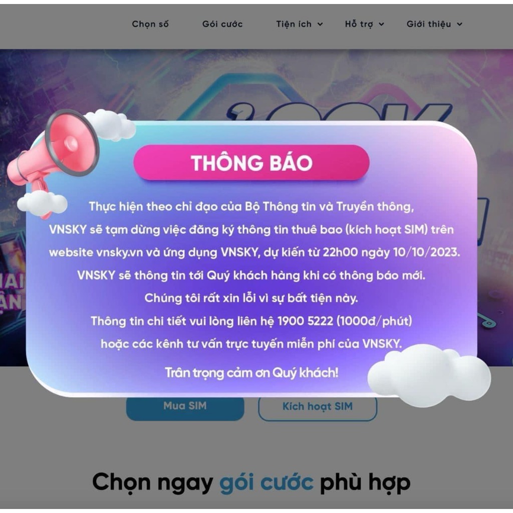 Sim 4G VNSKY SKY59 chỉ 59k/tháng Vnsky59  - hệ sinh thái VNPAY mobifone Sim4G, Data không giới hạn, Miễn phí tháng đầu